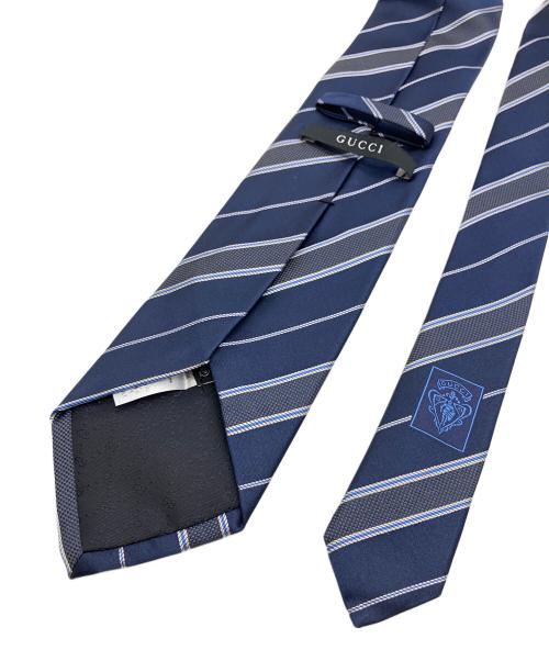 GUCCI（グッチ）GUCCI (グッチ) シルクネクタイ ネイビー サイズ:FREEの古着・服飾アイテム