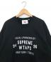 SUPREME (シュプリーム) WTAPS (ダブルタップス) crewneck ブラック サイズ:LARGE：23000円