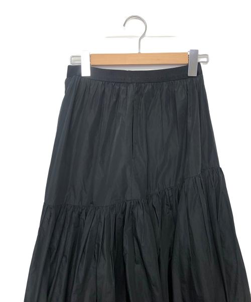 Adam et Rope（アダム エ ロペ）Adam et Rope (アダム エ ロペ) タフタティアードスカート ブラック サイズ:FREEの古着・服飾アイテム