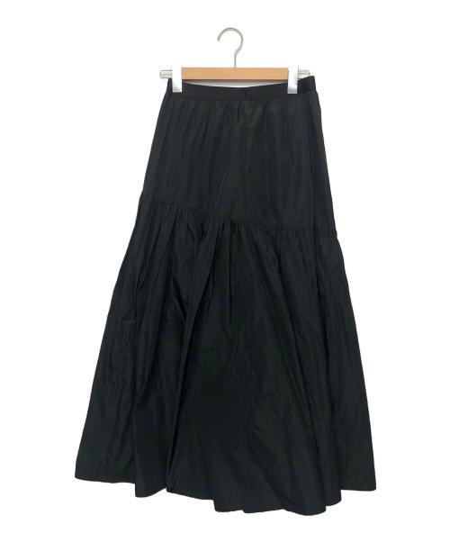 Adam et Rope（アダム エ ロペ）Adam et Rope (アダム エ ロペ) タフタティアードスカート ブラック サイズ:FREEの古着・服飾アイテム