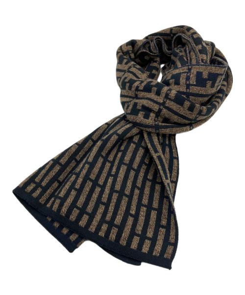 FENDI（フェンディ）FENDI (フェンディ) マフラー ブラウンの古着・服飾アイテム