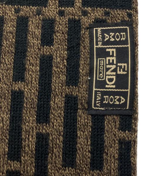 FENDI（フェンディ）FENDI (フェンディ) マフラー ブラウンの古着・服飾アイテム