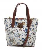 DOONEY&BOURKEドゥーニーアンドバーク）の古着「2WAYショルダーバッグ」｜ホワイト×ブラウン