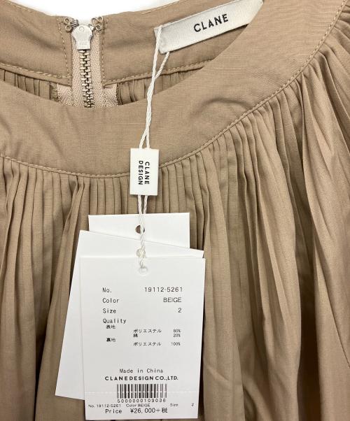 CLANE（クラネ）CLANE (クラネ) スクエアスリーブオールインワン ベージュ サイズ:2の古着・服飾アイテム