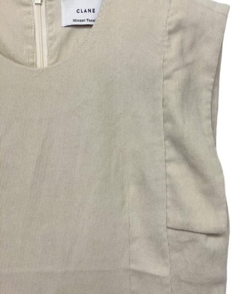 CLANE（クラネ）CLANE (クラネ) バルーンプリーツワンピース ベージュ サイズ:2の古着・服飾アイテム