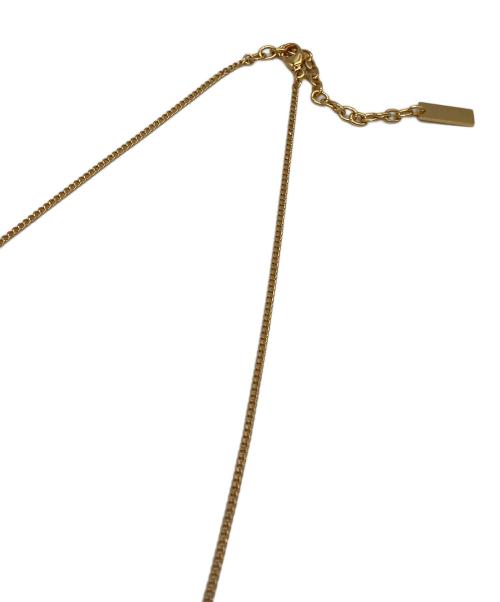 Saint Laurent Paris（サンローランパリ）Saint Laurent Paris (サンローランパリ) ツイストペンダントネックレス ゴールドの古着・服飾アイテム