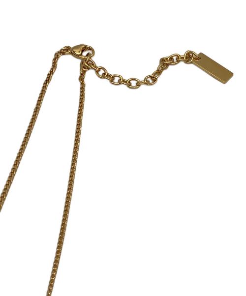 Saint Laurent Paris（サンローランパリ）Saint Laurent Paris (サンローランパリ) ツイストペンダントネックレス ゴールドの古着・服飾アイテム