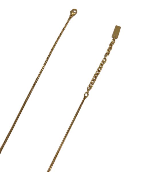 Saint Laurent Paris（サンローランパリ）Saint Laurent Paris (サンローランパリ) ツイストペンダントネックレス ゴールドの古着・服飾アイテム