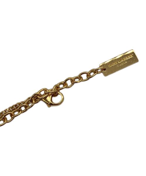 Saint Laurent Paris（サンローランパリ）Saint Laurent Paris (サンローランパリ) ツイストペンダントネックレス ゴールドの古着・服飾アイテム