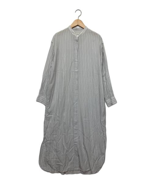 IENA（イエナ）IENA (イエナ) リヨセルバンドカラーシャツワンピース ホワイト サイズ:36の古着・服飾アイテム