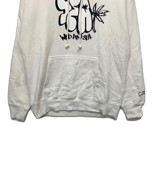 WIND AND SEA（ウィンダンシー）WIND AND SEA (ウィンダンシー) プルオーバーパーカー ホワイト サイズ:Mの古着・服飾アイテム