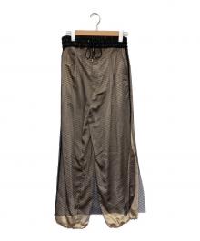 Ameri（アメリ）の古着「パンツ」｜ブラック×ベージュ