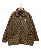 FENDI JEANSフェンディ ジーンズ）の古着「リバーシブルジャケット　90’s」｜ブラウン