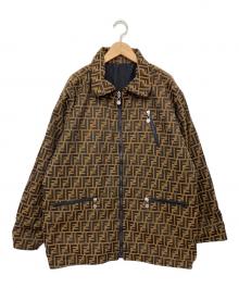 FENDI JEANS（フェンディ ジーンズ）の古着「リバーシブルジャケット　90’s」｜ブラウン