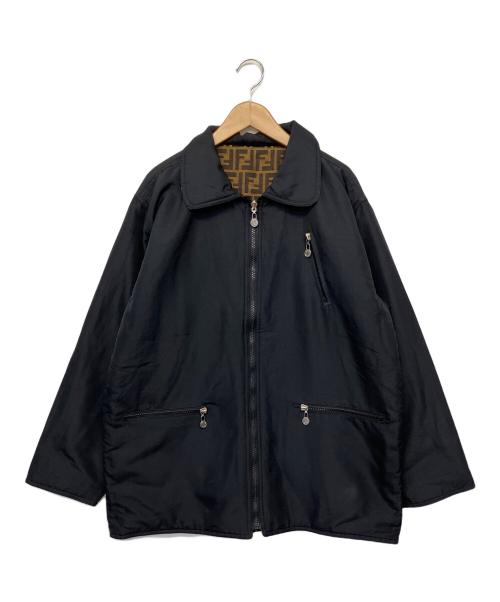 FENDI JEANS（フェンディ ジーンズ）FENDI jeans (フェンディ ジーンズ) リバーシブルジャケット　90’s ブラウン サイズ:1の古着・服飾アイテム