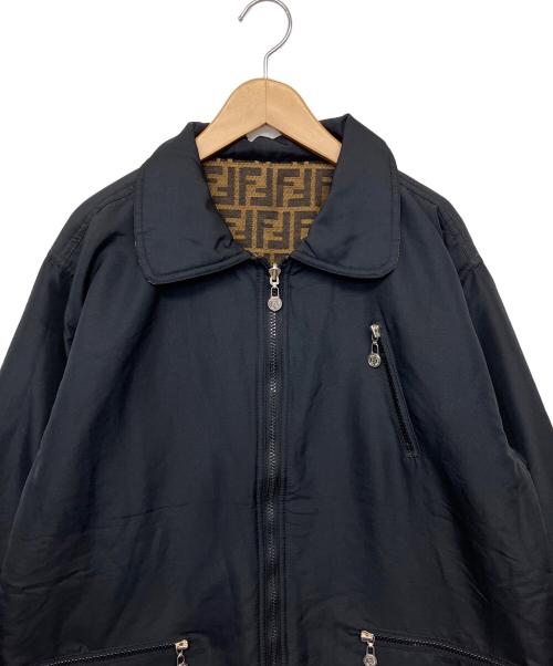 FENDI JEANS（フェンディ ジーンズ）FENDI jeans (フェンディ ジーンズ) リバーシブルジャケット　90’s ブラウン サイズ:1の古着・服飾アイテム