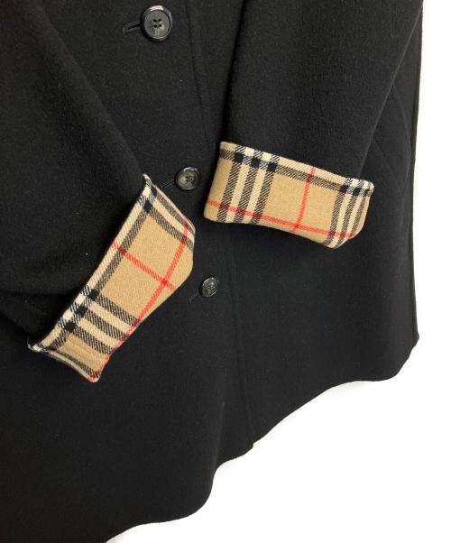 Burberry's（バーバリー）Burberry's (バーバリーズ) ウールコート ブラック サイズ:7の古着・服飾アイテム