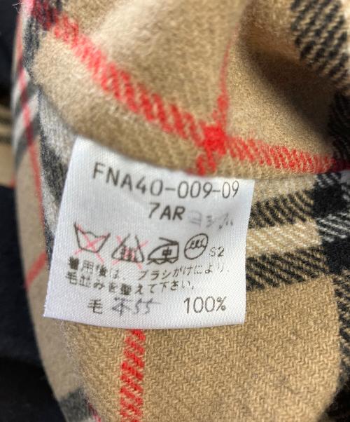 Burberry's（バーバリー）Burberry's (バーバリーズ) ウールコート ブラック サイズ:7の古着・服飾アイテム