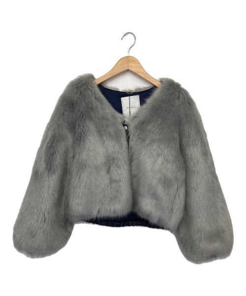BEATRICE（ベアトリス）BEATRICE (ベアトリス) ファーブルゾン グレー サイズ:34の古着・服飾アイテム