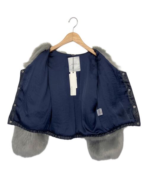 BEATRICE（ベアトリス）BEATRICE (ベアトリス) ファーブルゾン グレー サイズ:34の古着・服飾アイテム