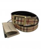 BURBERRY LONDONバーバリーロンドン）の古着「レザーベルト」｜ベージュ