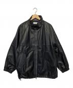 GALLARDA GALANTEガリャルダガランテ）の古着「レザーバラクーダブルゾン」｜ブラック
