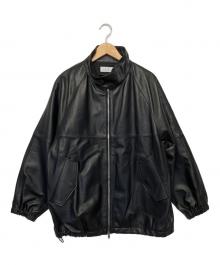 GALLARDA GALANTE（ガリャルダガランテ）の古着「レザーバラクーダブルゾン」｜ブラック