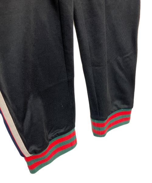 GUCCI（グッチ）GUCCI (グッチ) テクニカルジャージ サイドライン トラックパンツ ブラック サイズ:Sの古着・服飾アイテム
