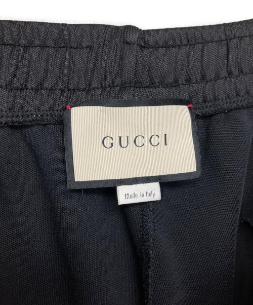 GUCCI（グッチ）GUCCI (グッチ) テクニカルジャージ サイドライン トラックパンツ ブラック サイズ:Sの古着・服飾アイテム