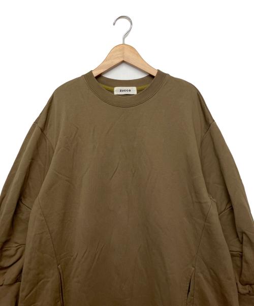 ZUCCA（ズッカ）ZUCCA (ズッカ) スウェットワンピース ベージュ サイズ:Mの古着・服飾アイテム