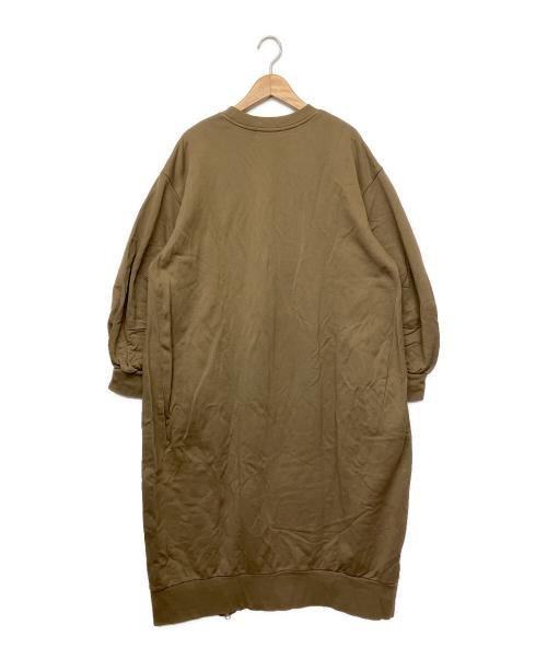 ZUCCA（ズッカ）ZUCCA (ズッカ) スウェットワンピース ベージュ サイズ:Mの古着・服飾アイテム