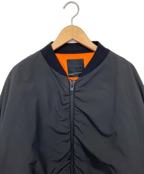 LAD MUSICIAN（ラッドミュージシャン）LAD MUSICIAN (ラッドミュージシャン) POLYESTER DOUBLE CLOTH MA-1 ブラック サイズ:46の古着・服飾アイテム