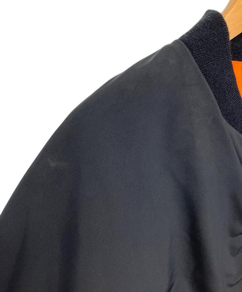 LAD MUSICIAN（ラッドミュージシャン）LAD MUSICIAN (ラッドミュージシャン) POLYESTER DOUBLE CLOTH MA-1 ブラック サイズ:46の古着・服飾アイテム