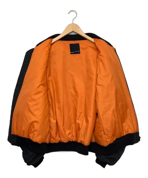 LAD MUSICIAN（ラッドミュージシャン）LAD MUSICIAN (ラッドミュージシャン) POLYESTER DOUBLE CLOTH MA-1 ブラック サイズ:46の古着・服飾アイテム