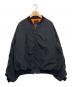 LAD MUSICIAN（ラッドミュージシャン）の古着「POLYESTER DOUBLE CLOTH MA-1」｜ブラック