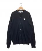 PLAY COMME des GARCONSプレイコムデギャルソン）の古着「薄手カーディガン」｜ブラック