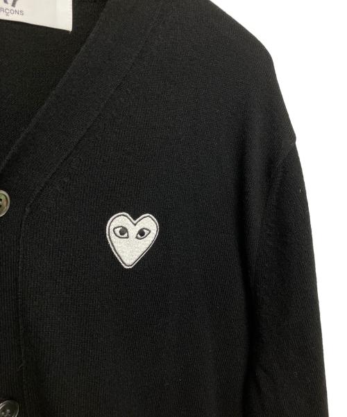 PLAY COMME des GARCONS（プレイコムデギャルソン）PLAY COMME des GARCONS (プレイコムデギャルソン) 薄手カーディガン ブラック サイズ:XXLの古着・服飾アイテム