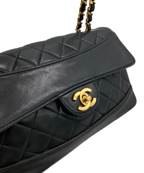 CHANEL（シャネル）CHANEL (シャネル) マトラッセ　クラシックフラップバッグ ブラックの古着・服飾アイテム