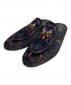 Needlesニードルズ）の古着「スウェードミュール」｜ブラック