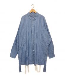 sillage（シアージ）の古着「オーバーサイズシャツ」｜スカイブルー