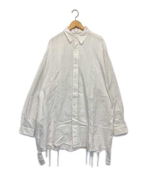 sillage（シアージ）sillage (シアージ) オーバーサイズシャツ ホワイト サイズ:FREEの古着・服飾アイテム