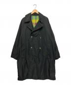 KANDORKANDOR）の古着「ステンカラーコート　19SS-10BOX×FS×ISETAN-01」｜ブラック