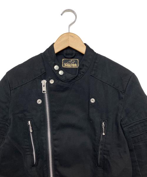 KING MOB（キングモブ）KING MOB (キングモブ) ライダースジャケット ブラック サイズ:不明の古着・服飾アイテム
