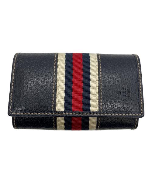 GUCCI（グッチ）GUCCI (グッチ) キーケース ネイビーの古着・服飾アイテム