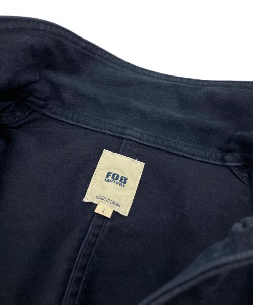 F.O.B FACTORY（エフオービー ファクトリー）F.O.B FACTORY (エフオービー ファクトリー) モールスキンジャケット ネイビー サイズ:Sの古着・服飾アイテム