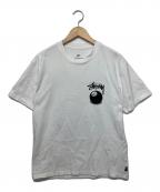 NIKE×stussyナイキ×ステューシー）の古着「Tシャツ」｜ホワイト