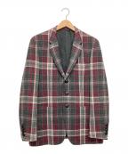 BURBERRY BLACK LABELバーバリーブラックレーベル）の古着「ウールジャケット」｜ブラック×レッド