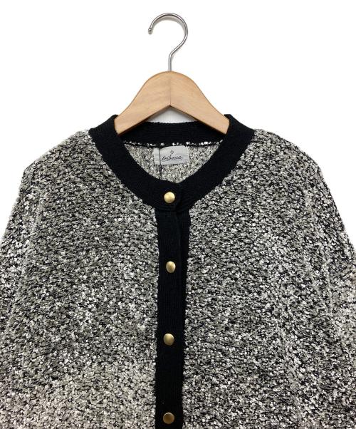 TRIBECCA（TRIBECCA）TRIBECCA (TRIBECCA) ツイードカーディガン ブラック×ホワイト サイズ:FREEの古着・服飾アイテム