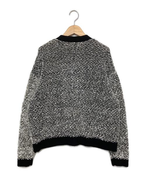 TRIBECCA（TRIBECCA）TRIBECCA (TRIBECCA) ツイードカーディガン ブラック×ホワイト サイズ:FREEの古着・服飾アイテム