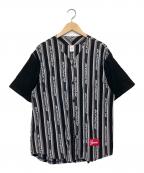 SUPREMEシュプリーム）の古着「jacquard Logo Baseball Jersey」｜ブラック